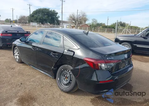 2025 Honda Civic Lx z USA, uszkodzony, nr VIN 2HGFE2F24SH525255